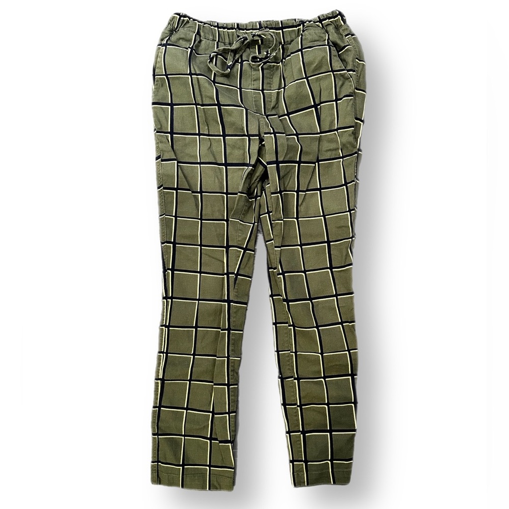 Wildfang Olive Green Plaid Pants